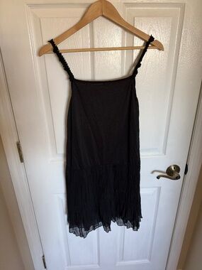 Silk Blend Vintage Black Nightgown/Slip